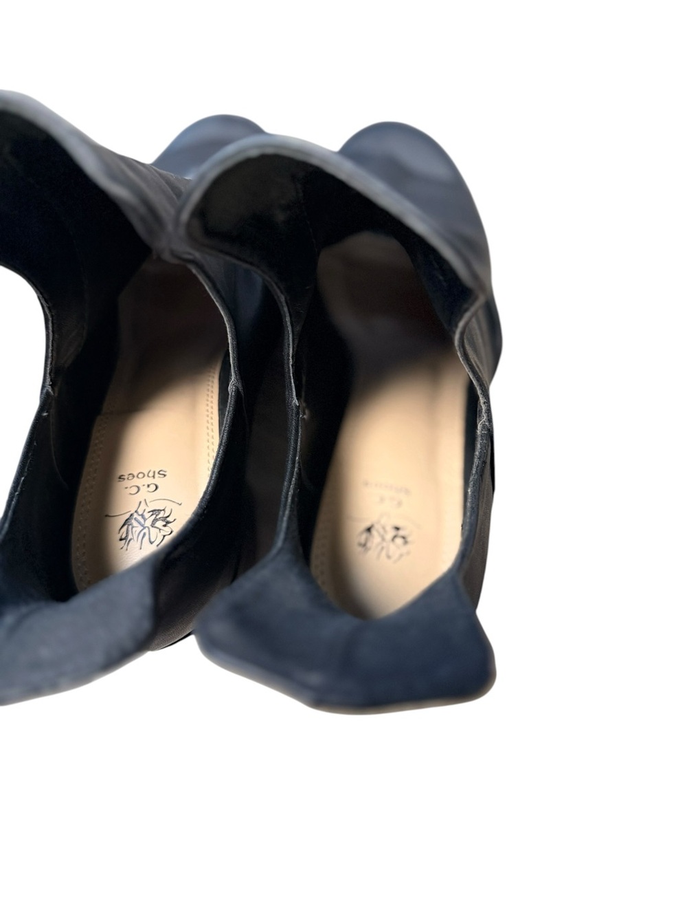 G.C. Shoes Black Open Toe Cutout Ankle Booties Block Heel Size 8 NWOB - Picture 7 of 11